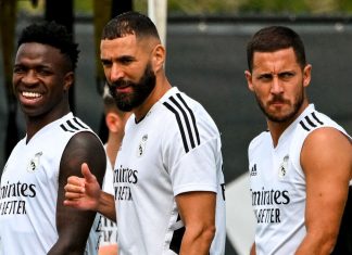 Is the puzzle really completed? Vinicius, Benzema y Hazard en un entranamiento con el Real Madrid