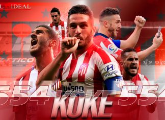 Koke, pure Atleti Koke, leyenda del Atlético de Madrid