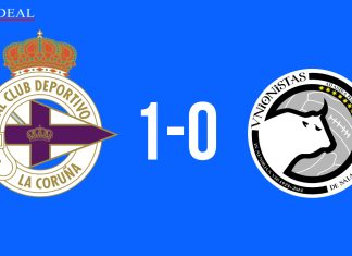 El Deportivo continúa su racha de imbatibilidad ante la leve oposición de Unionistas (1-0) El Deportivo continúa su racha de imbatibilidad ante la leve oposición de Unionistas (1-0)