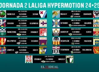 Horarios jornada 2 LaLiga Hypermotion 2024/2025 Horarios jornada 2 LaLiga Hypermotion 2024/2025