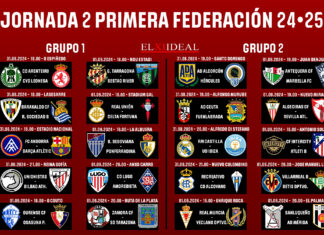 Horarios jornada 2 Primera Federación 2024/2025 Horarios jornada 2 Primera Federación 2024/2025