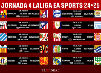 Horarios jornada 4 LaLiga EA Sports 2024/2025 Horarios jornada 4 LaLiga EA Sports 2024/2025
