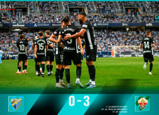 El Elche asalta La Rosaleda y acaba con la imbatibilidad del Málaga (0-3) El Elche asalta La Rosaleda y acaba con la imbatibilidad del Málaga (0-3)