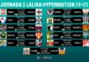 Horarios jornada 5 LaLiga Hypermotion 2024/2025 Horarios jornada 5 LaLiga Hypermotion 2024/2025