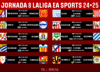 Horarios jornada 8 LaLiga EA Sports 2024/2025 Horarios jornada 8 LaLiga EA Sports 2024/2025