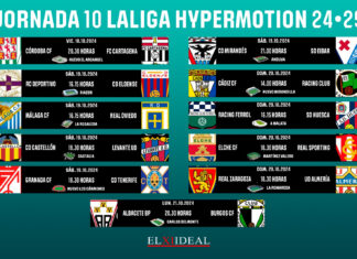 Horarios jornada 10 LaLiga Hypermotion 2024/2025 Horarios jornada 10 LaLiga Hypermotion 2024/2025