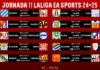 Horarios jornada 11 LaLiga EA Sports 2024/2025 Horarios jornada 11 LaLiga EA Sports 2024/2025