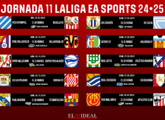 Horarios jornada 11 LaLiga EA Sports 2024/2025 Horarios jornada 11 LaLiga EA Sports 2024/2025