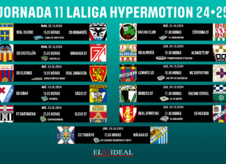 Horarios jornada 11 LaLiga Hypermotion 2024/2025 Horarios jornada 11 LaLiga Hypermotion 2024/2025