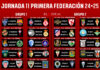 Horarios jornada 11 Primera Federación 2024/2025 Horarios jornada 11 Primera Federación 2024/2025