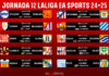 Horarios jornada 12 LaLiga EA Sports 2024/2025 Horarios jornada 12 LaLiga EA Sports 2024/2025