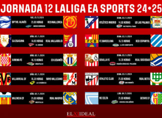 Horarios jornada 12 LaLiga EA Sports 2024/2025 Horarios jornada 12 LaLiga EA Sports 2024/2025