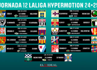 Horarios jornada 12 LaLiga Hypermotion 2024/2025 Horarios jornada 12 LaLiga Hypermotion 2024/2025