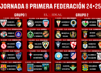 Horarios jornada 8 Primera Federación 2024/2025 Horarios jornada 8 Primera Federación 2024/2025