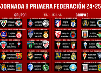 Horarios jornada 9 Primera Federación 2024/2025 Horarios jornada 9 Primera Federación 2024/2025