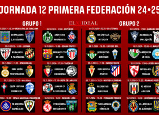 Horarios jornada 12 Primera Federación 2024/2025 Horarios jornada 12 Primera Federación 2024/2025