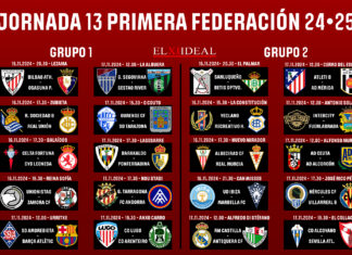 Horarios jornada 13 Primera Federación 2024/2025 Horarios jornada 13 Primera Federación 2024/2025