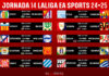 Horarios jornada 14 LaLiga EA Sports 2024/2025 Horarios jornada 14 LaLiga EA Sports 2024/2025