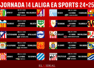 Horarios jornada 14 LaLiga EA Sports 2024/2025 Horarios jornada 14 LaLiga EA Sports 2024/2025