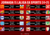Horarios jornada 15 LaLiga EA Sports 2024/2025 Horarios jornada 15 LaLiga EA Sports 2024/2025