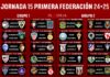 Horarios jornada 15 Primera Federación 2024/2025 Horarios jornada 15 Primera Federación 20242025