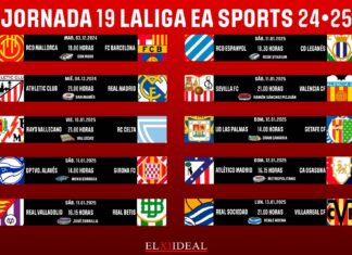Horarios jornada 19 LaLiga EA Sports 2024/2025 Horarios jornada 19 LaLiga EA Sports 2024/2025