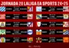 Horarios jornada 20 LaLiga EA Sports 2024/2025 Horarios jornada 20 LaLiga EA Sports 2024/2025