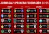 Horarios jornada 21 Primera Federación 2024/2025 Horarios jornada 21 Primera Federación 2024/2025