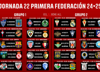 Horarios jornada 22 Primera Federación 2024/2025 Horarios jornada 22 Primera Federación 2024/2025