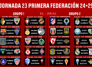 Horarios jornada 23 Primera Federación 2024/2025 Horarios Jornada 23 Primera Federación 2024/2025