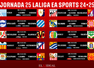 Horarios jornada 25 LaLiga EA Sports 2024/2025 Horarios jornada 25 LaLiga EA Sports 2024/2025