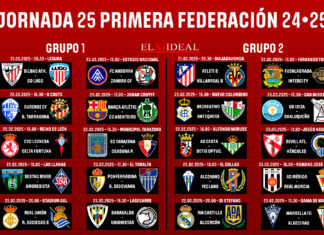 Horarios jornada 25 Primera Federación 2024/2025 Horarios jornada 25 Primera Federación 2024/2025