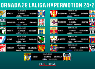 Horarios jornada 28 LaLiga Hypermotion 2024/2025 Horarios jornada 28 LaLiga Hypermotion 20242025