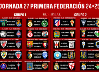 Horarios jornada 27 Primera Federación 2024/2025 Horarios jornada 27 Primera Federación 2024/2025