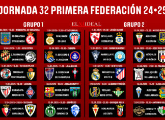 Horarios jornada 32 Primera Federación 2024/2025 Horarios Jornada 32 Primera Federación 2024-2025