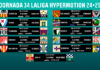 Horarios jornada 34 LaLiga Hypermotion 2024/2025 Horarios Jornada 34 LaLiga Hypermotion 2024/2025