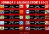 Horarios jornada 31 LaLiga EA Sports 2024/2025 Horarios jornada 31 LaLiga EA Sports 2024/2025