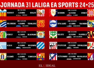 Horarios jornada 31 LaLiga EA Sports 2024/2025 Horarios jornada 31 LaLiga EA Sports 2024/2025