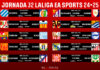 Horarios jornada 32 LaLiga EA Sports 2024/2025 Horarios jornada 32 LaLiga EA Sports 2024/2025