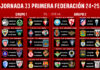 Horarios jornada 33 Primera Federación 2024/2025 Horarios jornada 33 Primera Federación 2024/2025