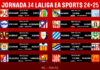 Horarios jornada 34 LaLiga EA Sports 2024/2025 Horarios jornada 34 LaLiga EA Sports 2024/2025