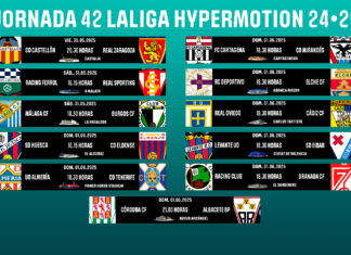 Horarios jornada 42 LaLiga Hypermotion 2024/2025 Horarios Jornada 42 LaLiga Hypermotion 2024/2025