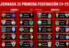 Horarios jornada 36 Primera Federación 2024/2025 Horarios jornada 36 Primera Federación 2024/2025