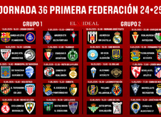 Horarios jornada 36 Primera Federación 2024/2025 Horarios jornada 36 Primera Federación 2024/2025