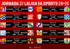Horarios jornada 37 LaLiga EA Sports 2024/2025 Horarios jornada 37 LaLiga EA Sports 2024/2025