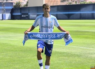 Adrián Niño, sin miedo y orgulloso de llegar al Málaga CF Adrián Niño, sin miedo y orgulloso de llegar al Málaga CF