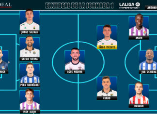 ELXIIDEAL de la jornada 1 en LaLiga Hypermotion 25/26 ELXIIDEAL de la jornada 1 en LaLiga Hypermotion 25/26