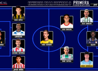 ELXIIDEAL de la jornada 3 en la Primera RFEF 25/26 ELXIIDEAL de la jornada 3 en la Primera RFEF 25/26