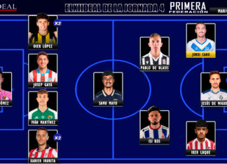 ELXIIDEAL de la jornada 4 en la Primera RFEF 25/26 ELXIIDEAL de la jornada 4 en la Primera RFEF 25/26