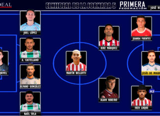 ELXIIDEAL de la jornada 5 en la Primera RFEF 25/26 ELXIIDEAL de la jornada 5 en la Primera RFEF 25/26